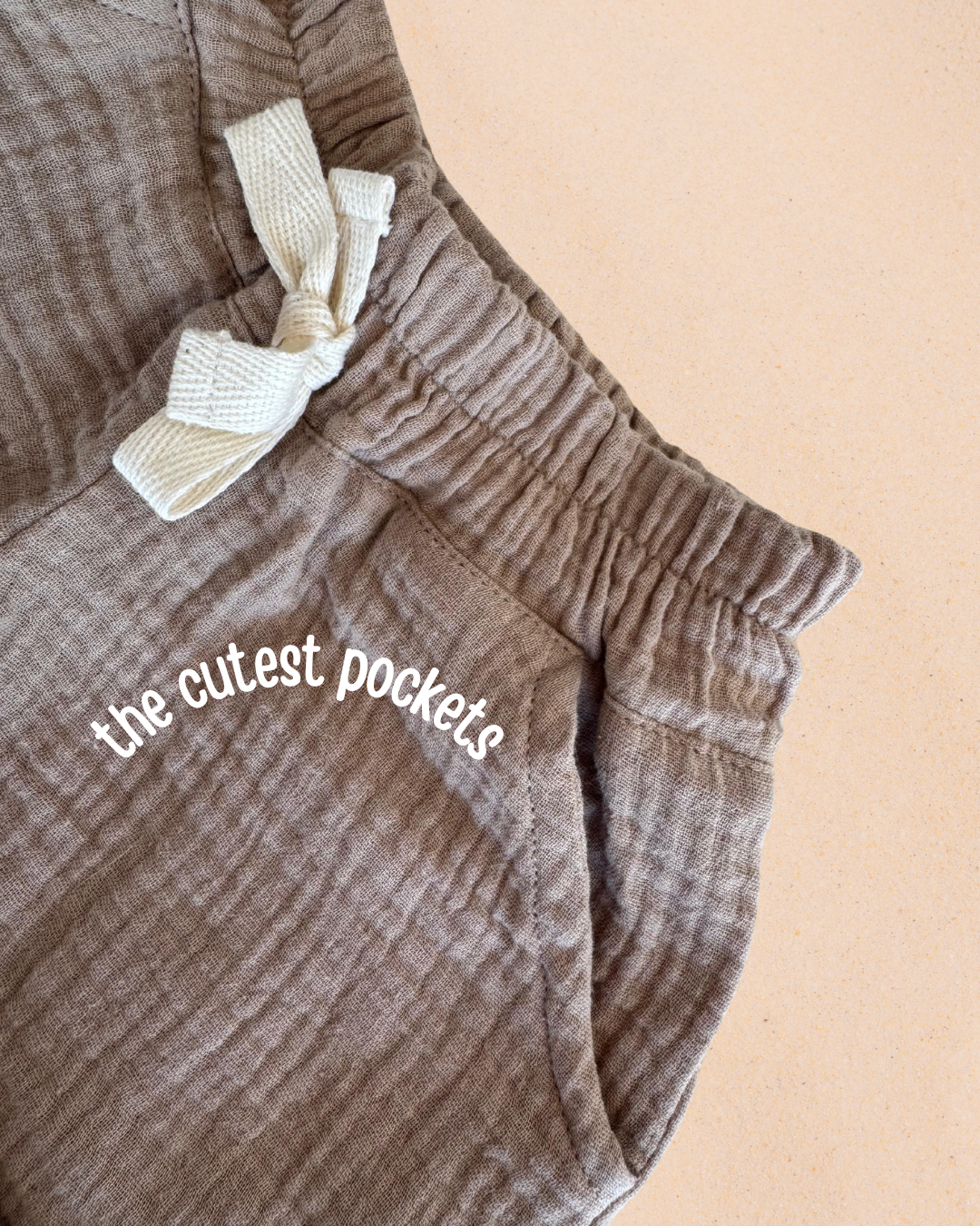 Baby Muslin Knot Shorts