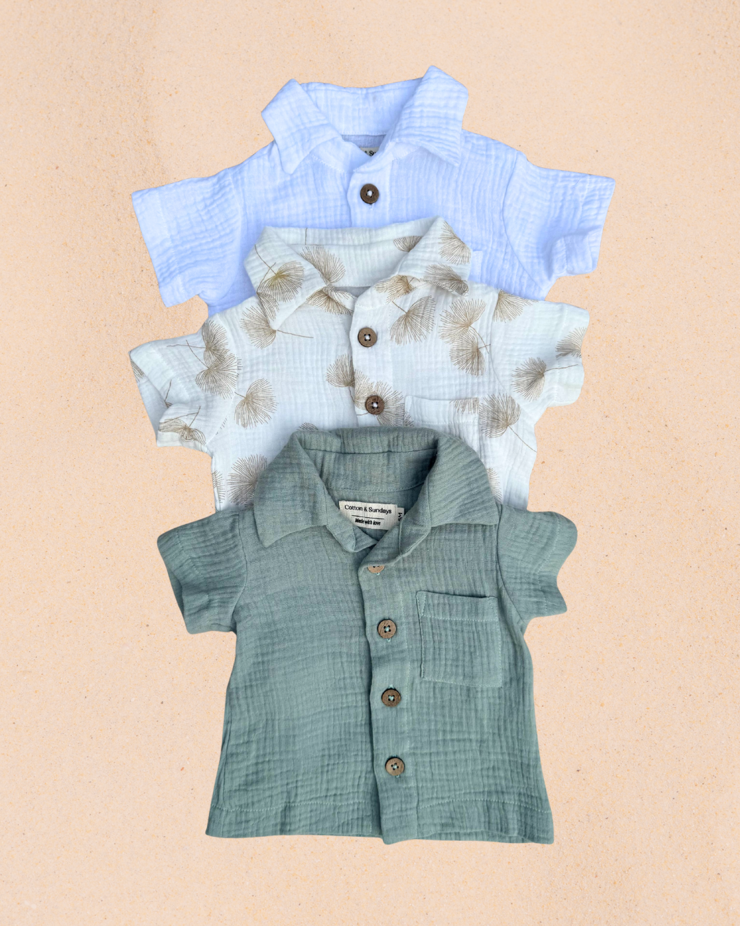 Baby Muslin Button Shirt