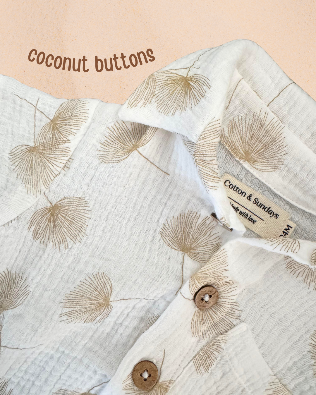 Baby Muslin Button Shirt