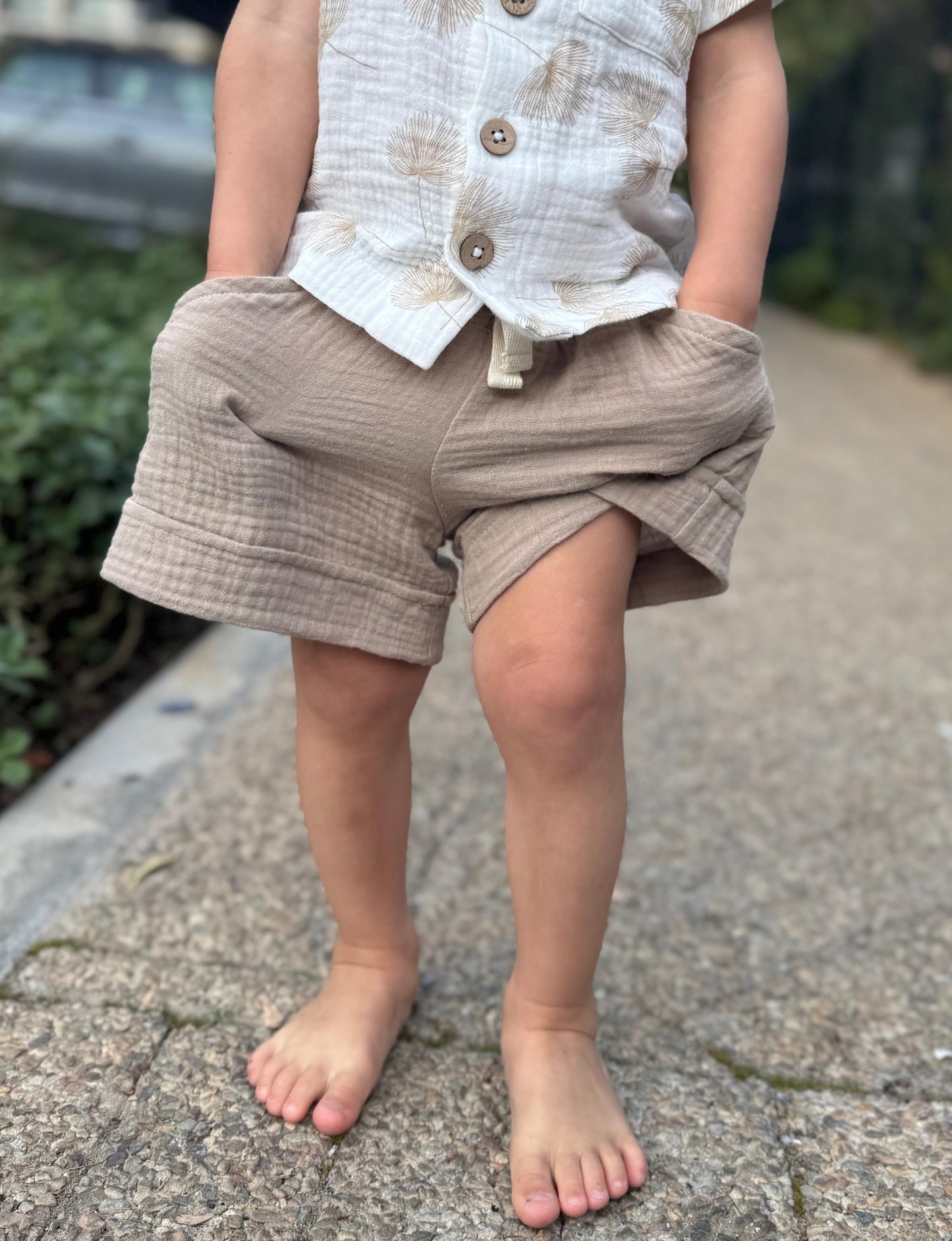 Baby Muslin Knot Shorts