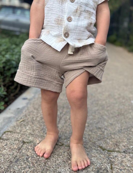 Baby Muslin Knot Shorts