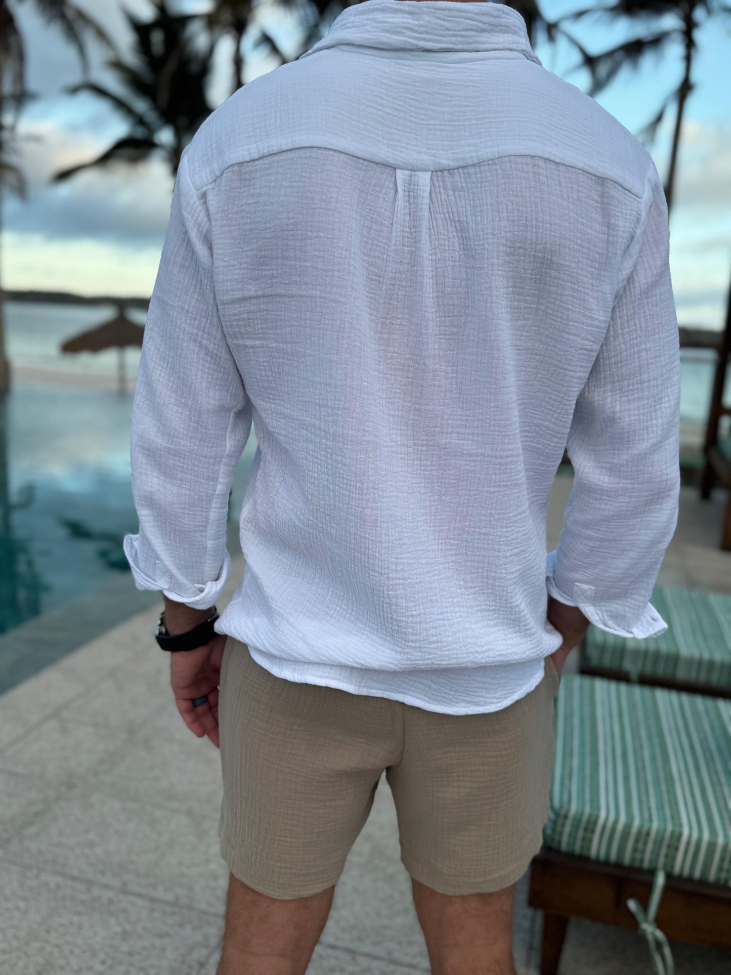 Men’s Muslin Button Shirt