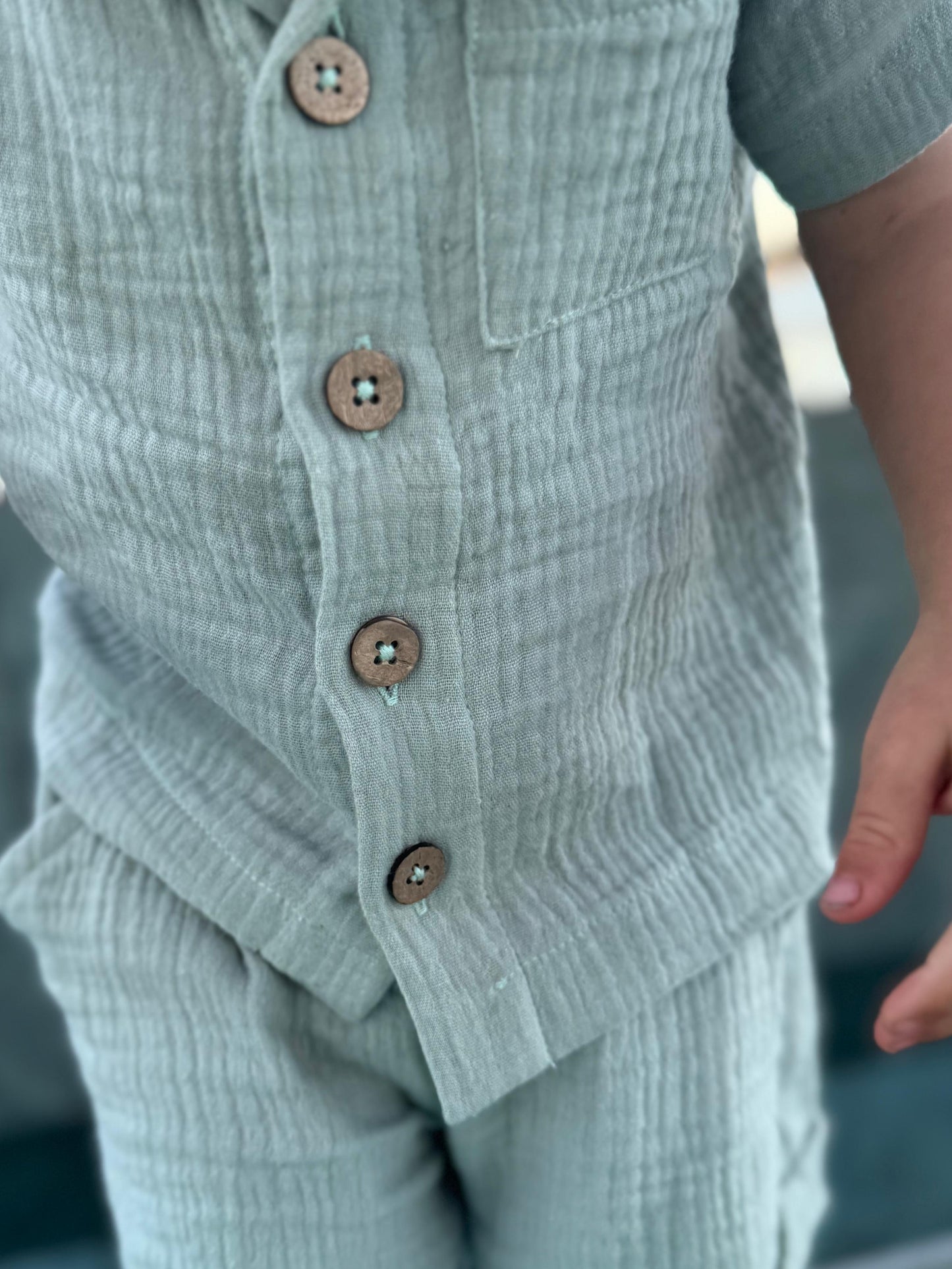 Baby Muslin Button Shirt