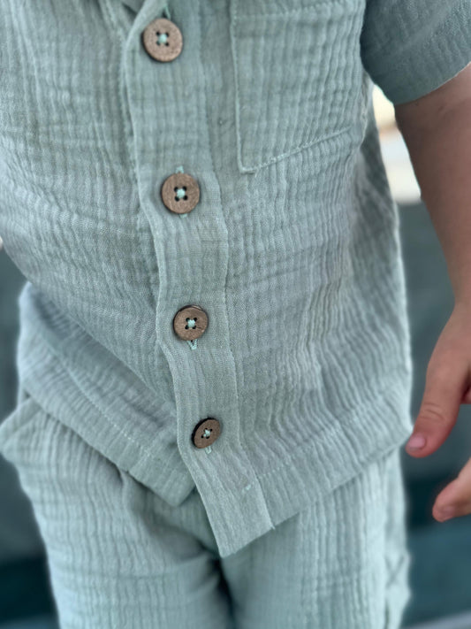 Baby Muslin Button Shirt