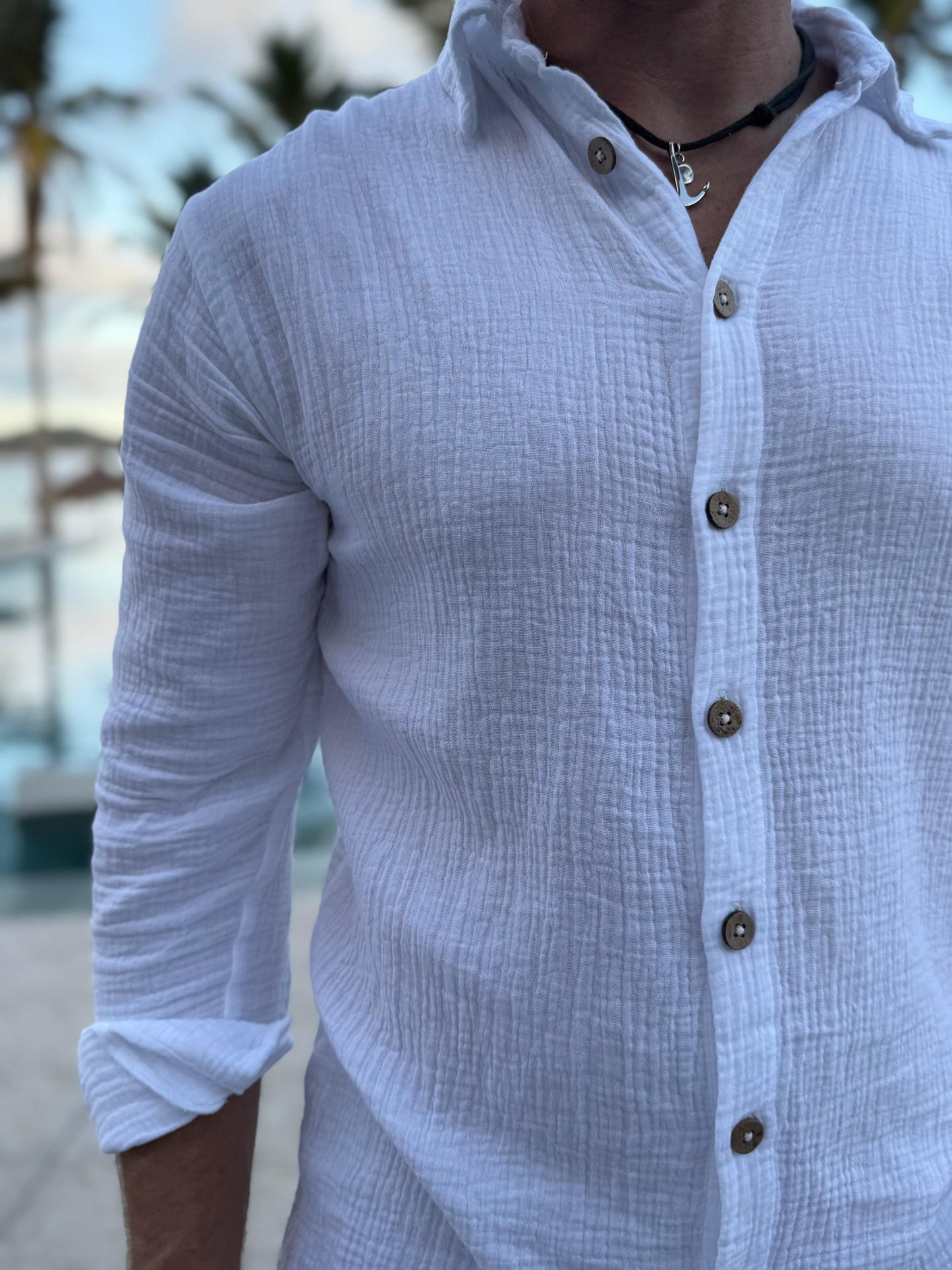 Men’s Muslin Button Shirt